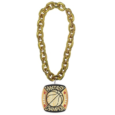 Fantasy Basketball Championship Ring Chain